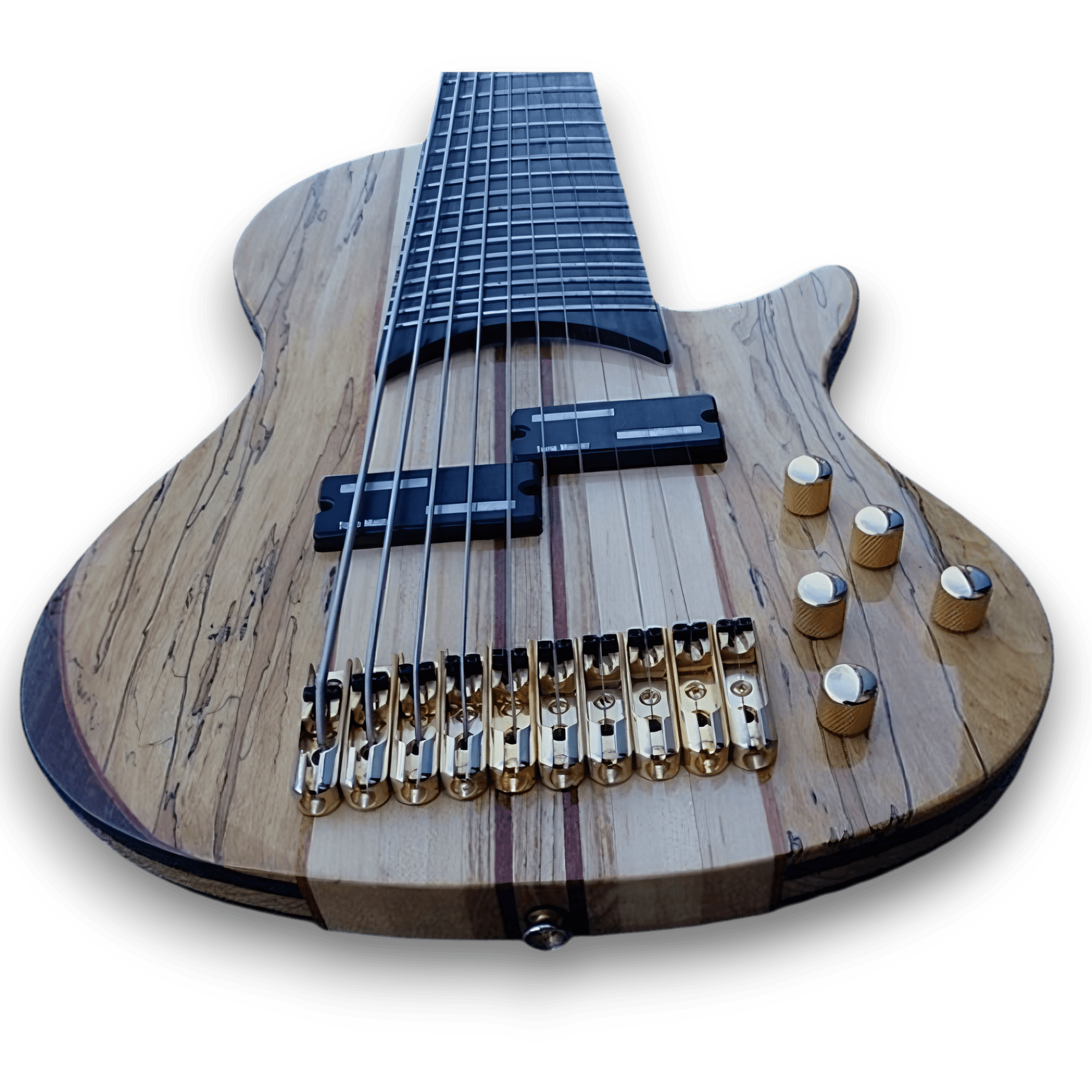 Custom Made Bass 10 Strings Emperor Style with Spalted Maple Top Electric Bass - Image 3