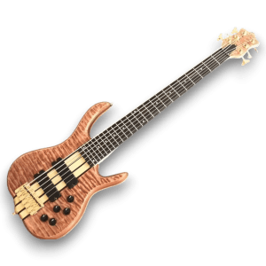 Custom Made Quilted Maple Top 6 String Electric Bass Guitar - Image 2