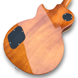 Custom Made Flame Maple Top Desert Burst LP Style 6 Strings Electric Guitar - Image 4
