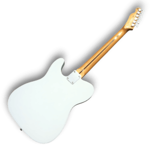 Custom Made Two Tone Tele Thinline Style Daphne Blue Electric Guitar - Image 4