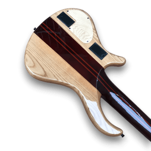 Custom Made Flame Maple Top Neck-Through-Body Patriot Style 6 Strings Electric Bass - Image 8