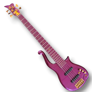 Custom Made Prince Cloud Style Purple 5 Strings Electric Bass