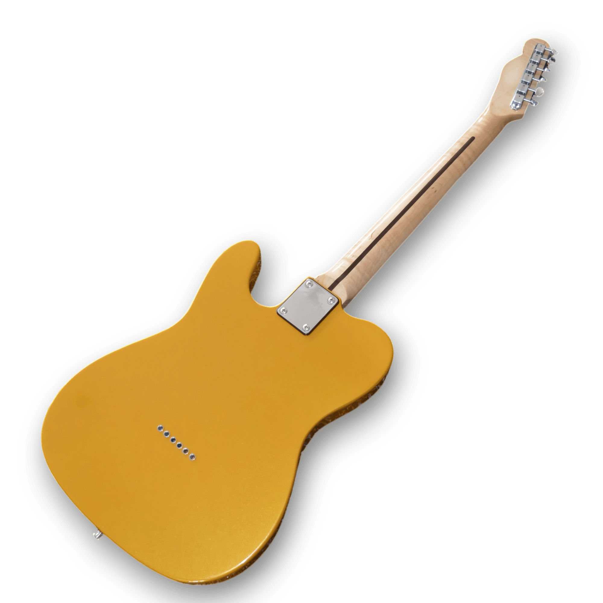 Custom Made Danny Gatton Style Golden 6 Strings Electric Guitar - Image 4
