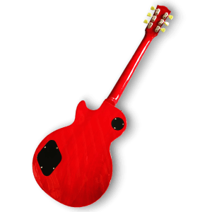 Custom Made LP Style Brown Flame Maple Top Electric Guitar - Image 4