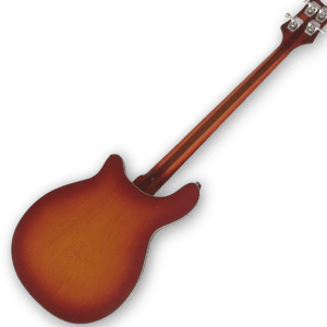 Custom Made Semi-Hollow 4005 Style Fireglo 4 String Electric Bass - Image 4