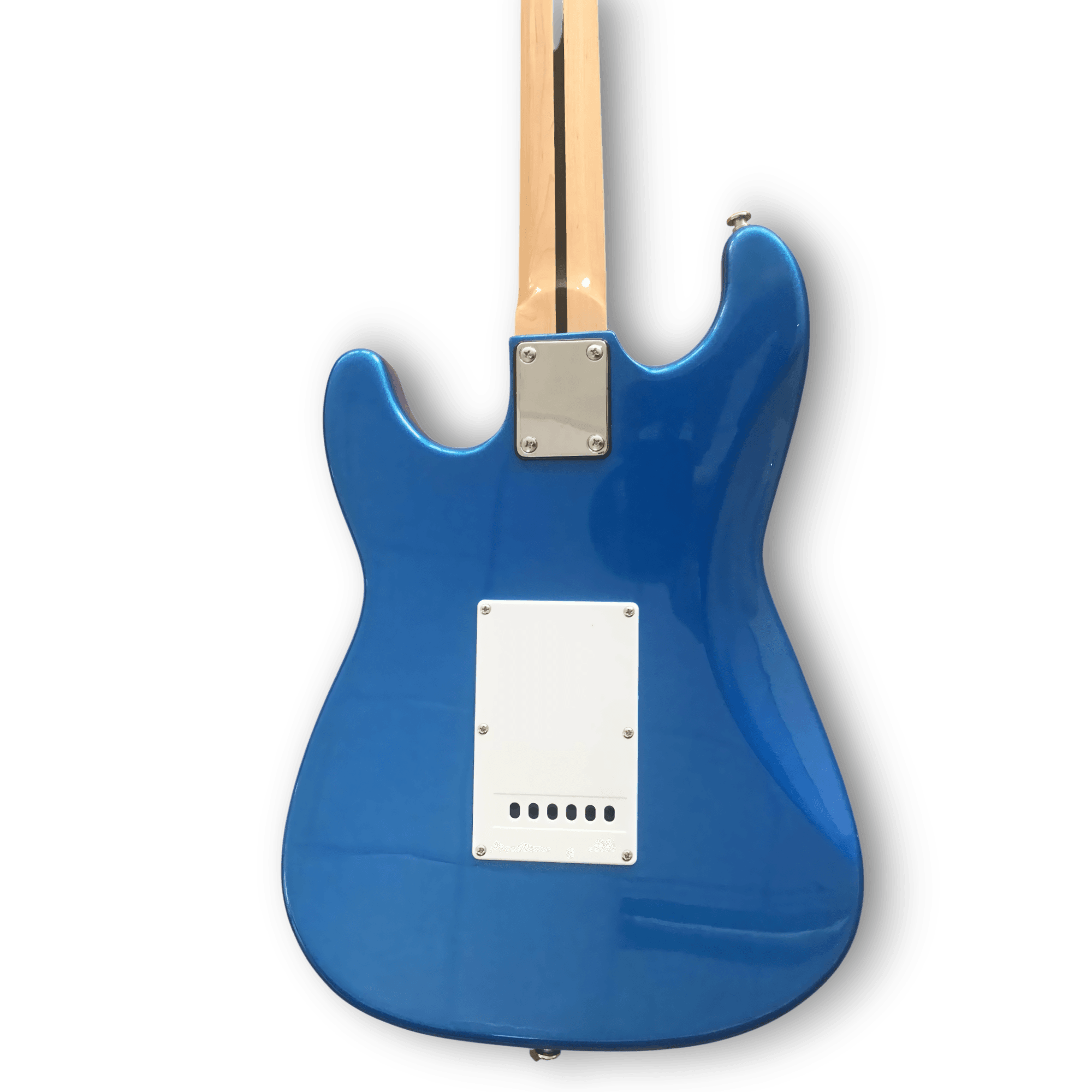 Custom Made Maple Scalloped Fretboard Blue Strat Style 6 Strings Electric Guitar - Image 7