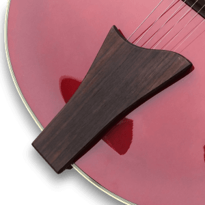 Custom Made Red Hollow Body 6 Strings Electric Guitar - Image 6