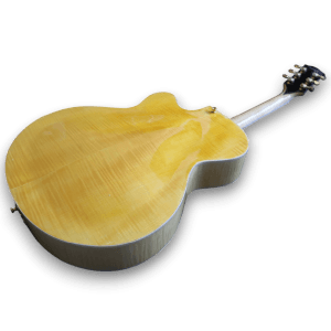 Custom Made Maple Natural Wood Style 6 Strings Electric Guitar - Image 4
