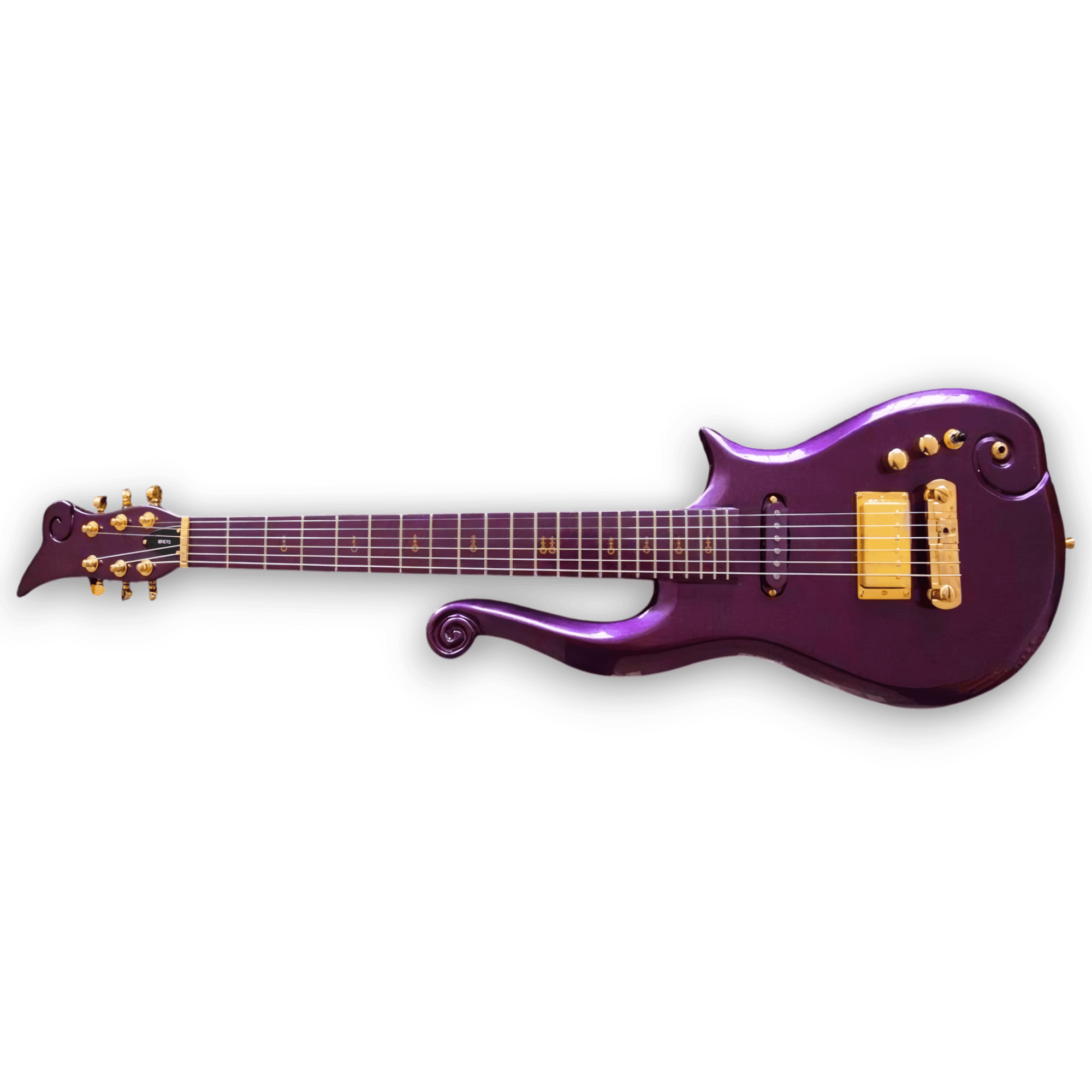 Custom Made Prince Cloud Style Purple Electric Guitar - Image 2