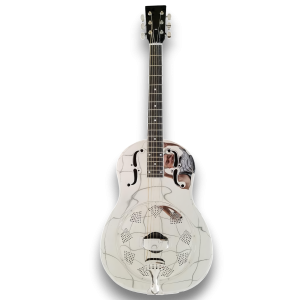 Custom Made 6 Strings Metal Steel Body Resonator Guitar