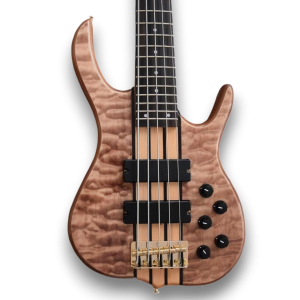 Custom Made Bolt on with Quilted Maple Topwood 5 String Electric Bass Guitar