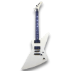 Custom Made White Explorer James Hetfield Style Electric Guitar