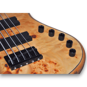 Custom Made Poplar Burl Maple Top Elite Style 6 Strings Electric Guitar - Image 4
