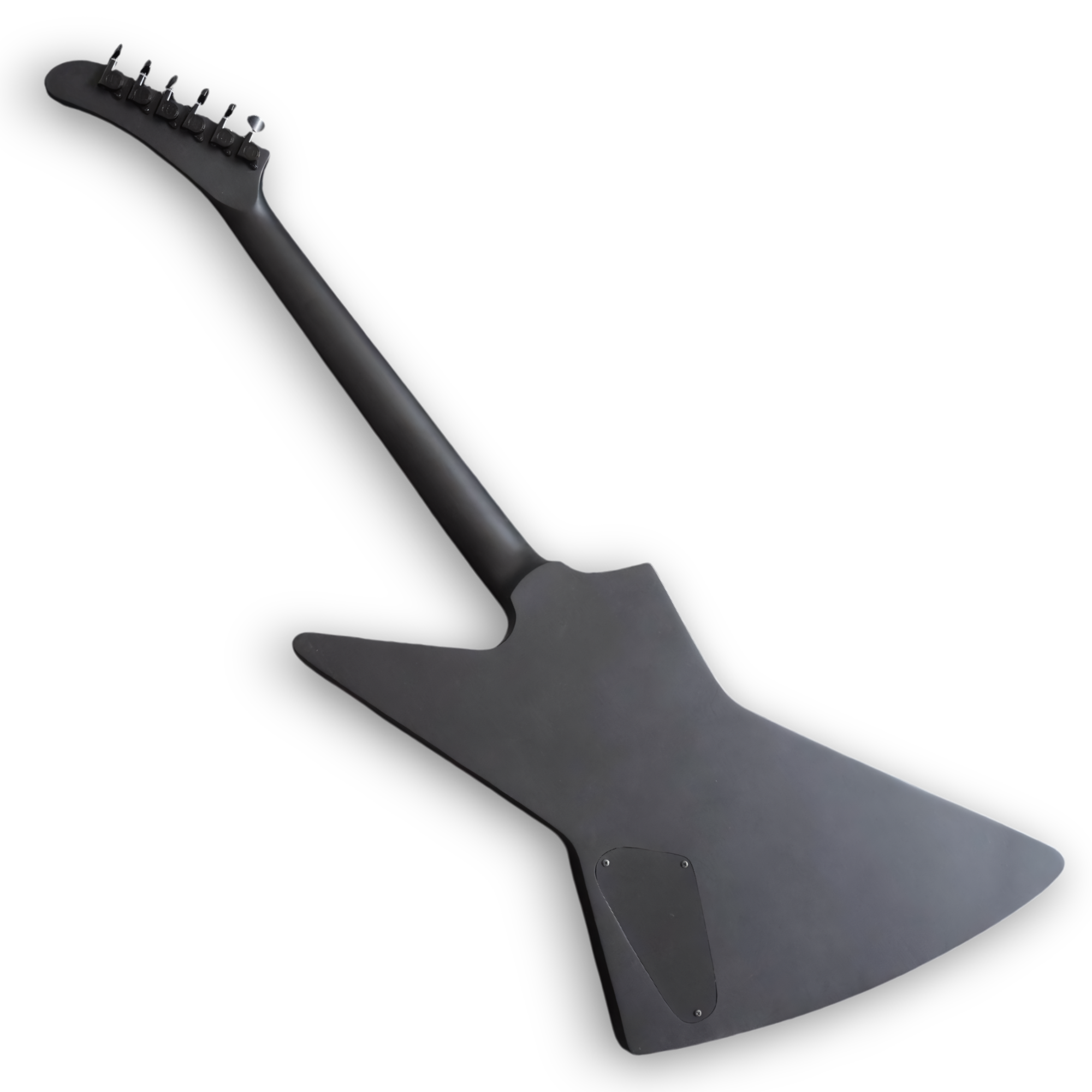 Custom Made Explorer James Hetfield Style Black Diamond Plate Electric Guitar - Image 5