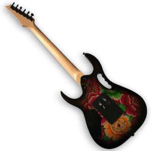 Custom Made Steve Vai Style Floral Pattern Style 6 Strings Electric Guitar - Image 3