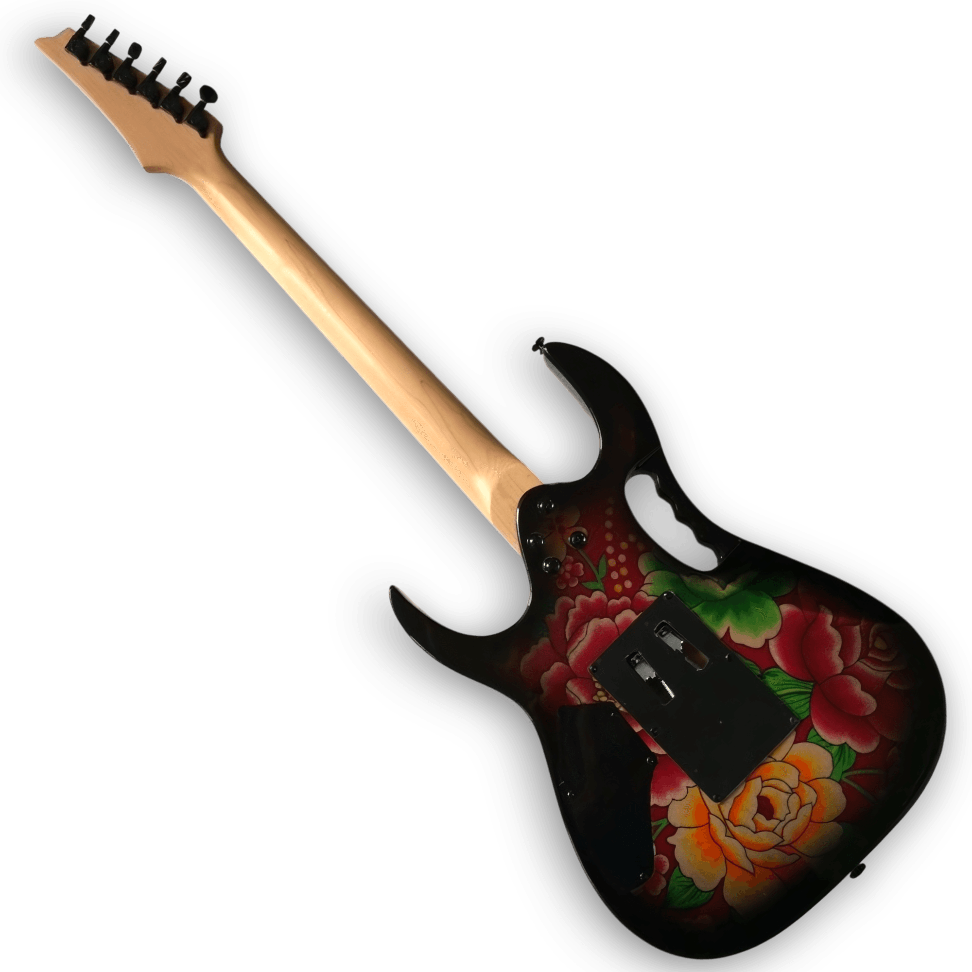 Custom Made Steve Vai Style Floral Pattern Style 6 Strings Electric Guitar - Image 3