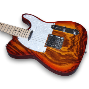 Custom Made Deluxe Natural Wood Finish Tele Style Electric Guitar