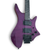 Custom Made Headless Flame Maple Top Dark Purple Style Electric Guitar