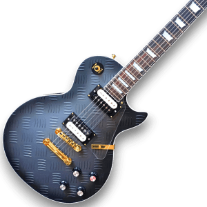 Custom Made 6 Strings Gray Diamond LP Style Plate Electric Guitar