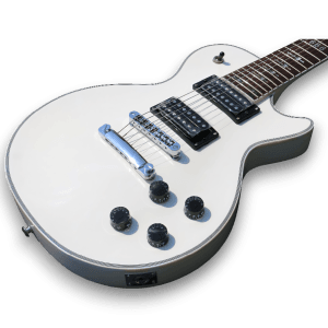 Custom Made White 7 Strings Electric Guitar - Image 3