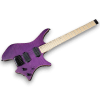 Custom Made Purple Headless Flame Maple Top Style Electric Guitar