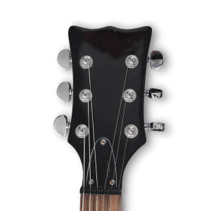 Custom Made Black LP Daniel's Whiskey Style Electric Guitar - Image 4
