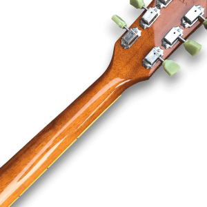 Custom Made Flame Maple Top Desert Burst LP Style 6 Strings Electric Guitar - Image 5