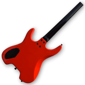 Custom Made Red Headless Style 6 Strings Electric Guitar - Image 5