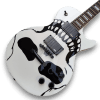 Custom Made 6 Strings White Skull LP Style Electric Guitar