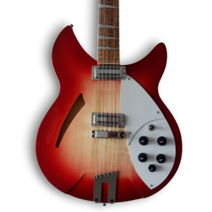 Custom Made Fireglo Semi-Hollow Body 360 12 String Electric Guitar