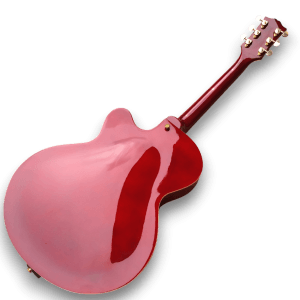 Custom Made Red Hollow Body 6 Strings Electric Guitar - Image 7