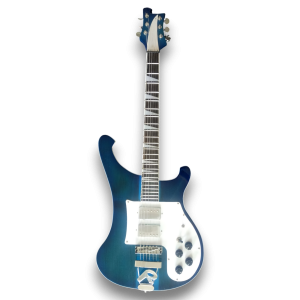 Custom Made Azureglo Blue 480 Style Neck-Through-Body 6 Strings Electric Guitar