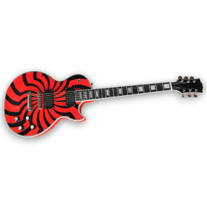 Custom Made Red Zakk Wylde LP Style Buzzsaw Electric Guitar - Image 2