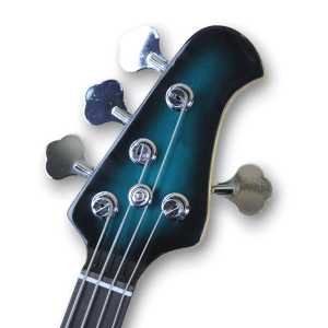 Custom Made Green Black Teal Burst Style 4 Strings Electric Bass - Image 3
