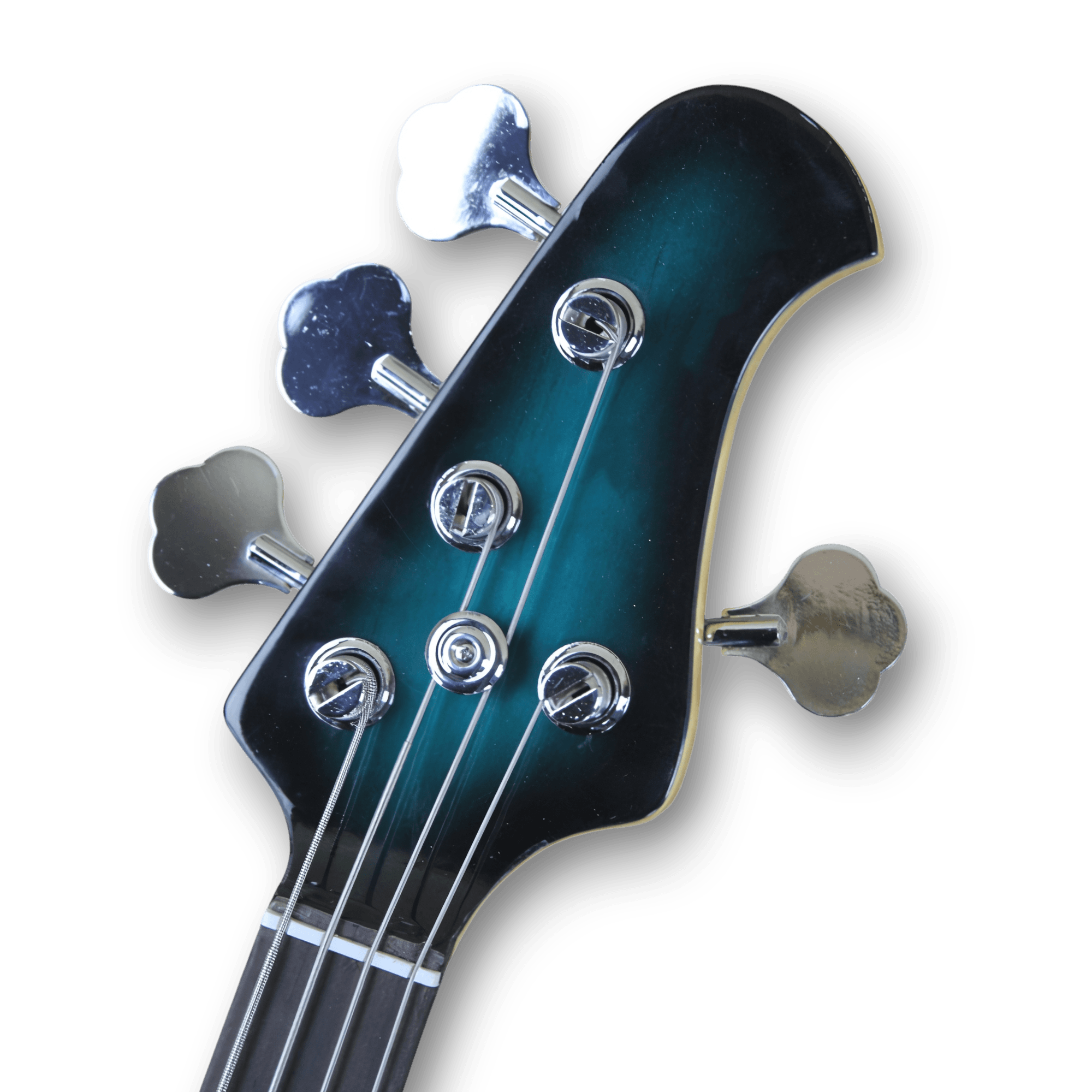 Custom Made Green Black Teal Burst Style 4 Strings Electric Bass - Image 3