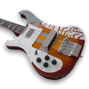 Custom Made Sgt. Pepper McCartney Style 4003 4 Strings Electric Bass Left Handed - Image 3
