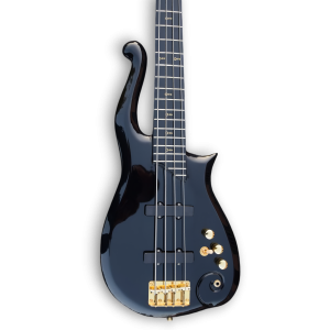 Custom Made Prince Cloud Style Black 4 Strings Electric Bass