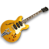 Custom Made Semi-Hollow Gold Top P93 Style 6 Strings Electric Guitar