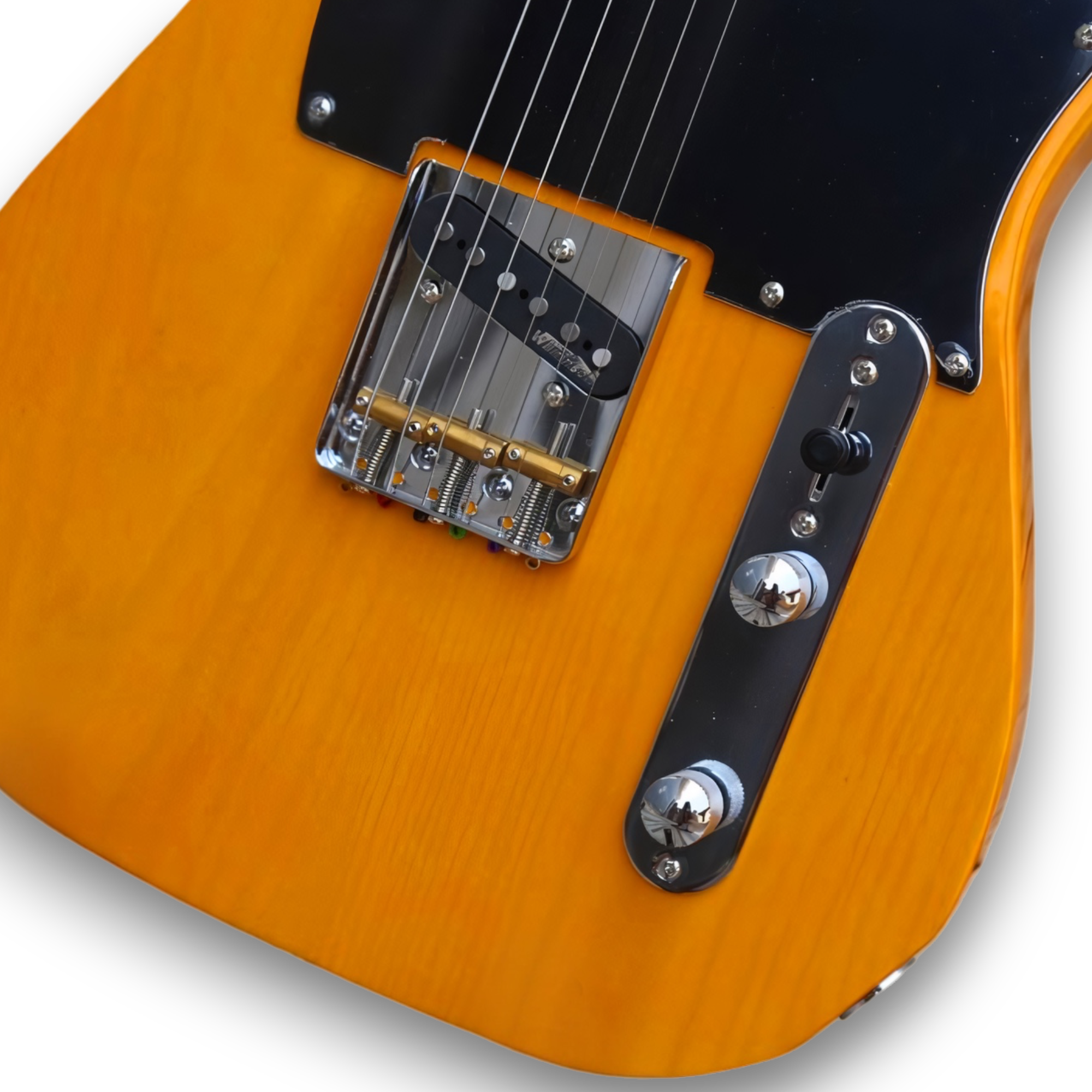 Custom Made Butterscotch Blonde Tele Style Electric Guitar - Image 3