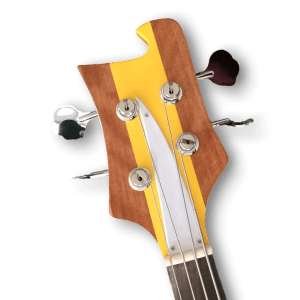 Custom Made Chris Squire Style Cream Left Handed 4001 Style 4 Strings Electric Bass - Image 3
