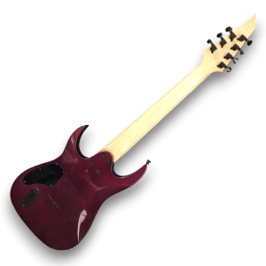 Custom Made Purple Quilted Maple Top 7 Strings Electric Guitar - Image 3