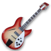 Custom Made Semi-Hollow 360 Fireglo Style 12 String Electric Guitar