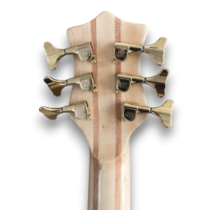 Custom Made Quilted Maple Top Neck Through 6 String Electric Bass Guitar - Image 6