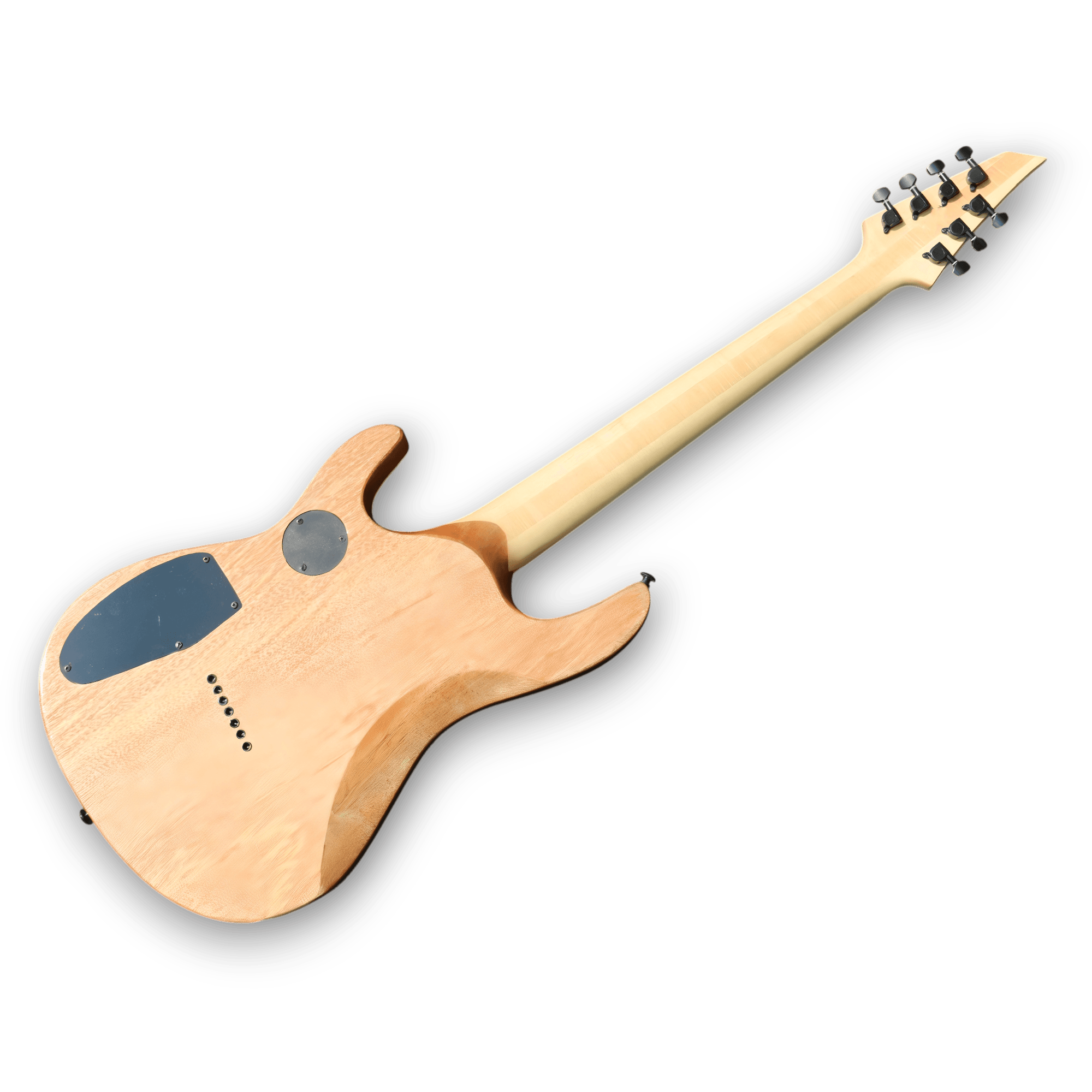 Custom Made Pink Quilted Maple Top 6 Strings Electric Guitar - Image 4