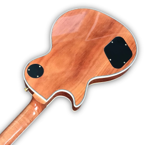 Custom Made Natural Finish LP Style Quilted Maple Top 6 Strings Electric Guitar - Image 4
