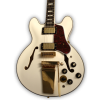 Custom Made Alpine White Semi-Hollow ES355 Style 6 Strings Electric Guitar
