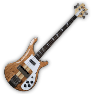 Custom Made Spalted Maple Top Natural Finish 4003 Style 4 Strings Electric Bass - Image 2