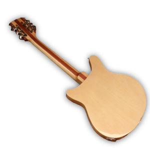 Custom Made Semi-Hollow 370 12 Style Mapleglo Natural Wood 6 String Electric Guitar - Image 4