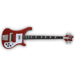 Custom Made 4003 Style Color Ruby Red 4 Strings Electric Bass - Image 2