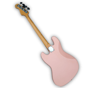 Custom Made Shell Pink Jazz Style 4 Strings Electric Bass - Image 3